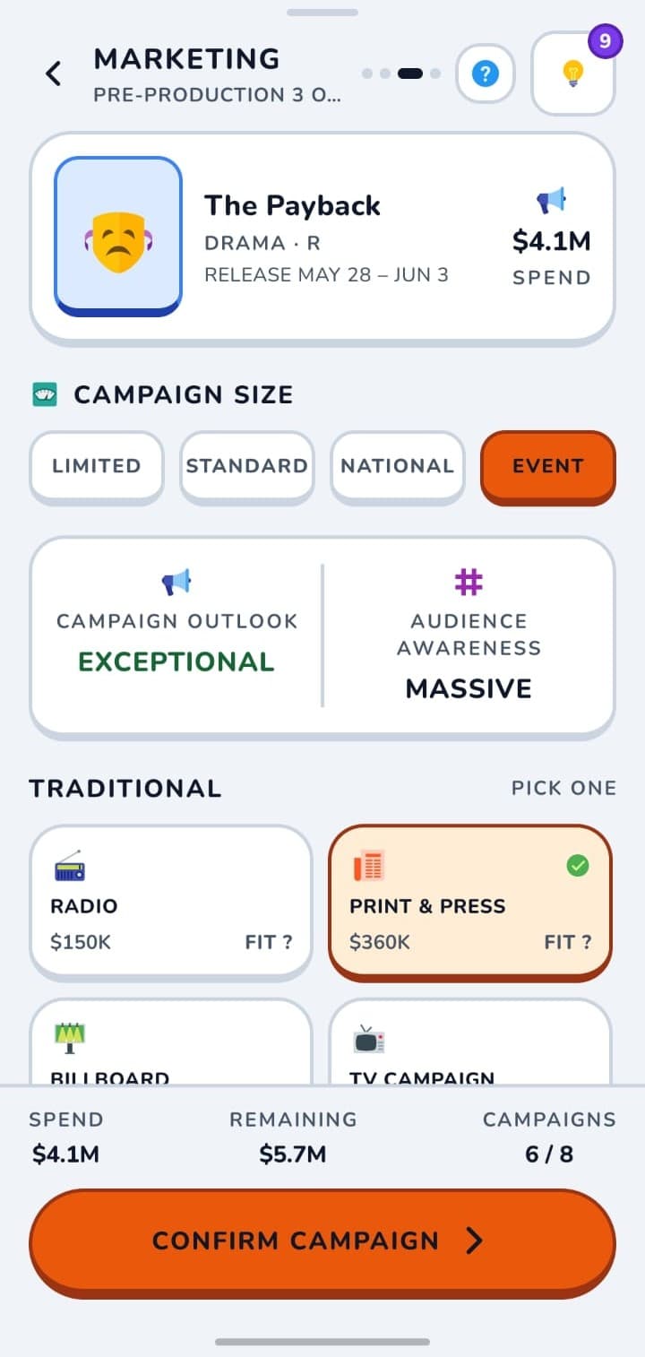 Plan the campaign