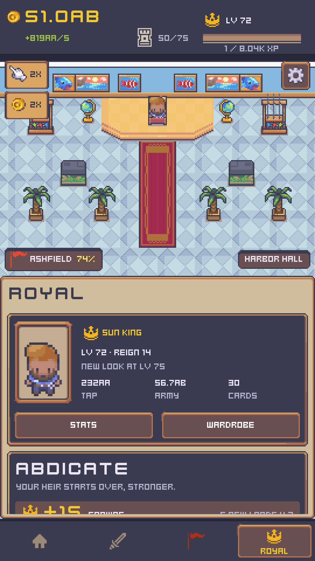 Abdicate for Crowns
